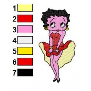 Betty Boop Embroidery Design 62